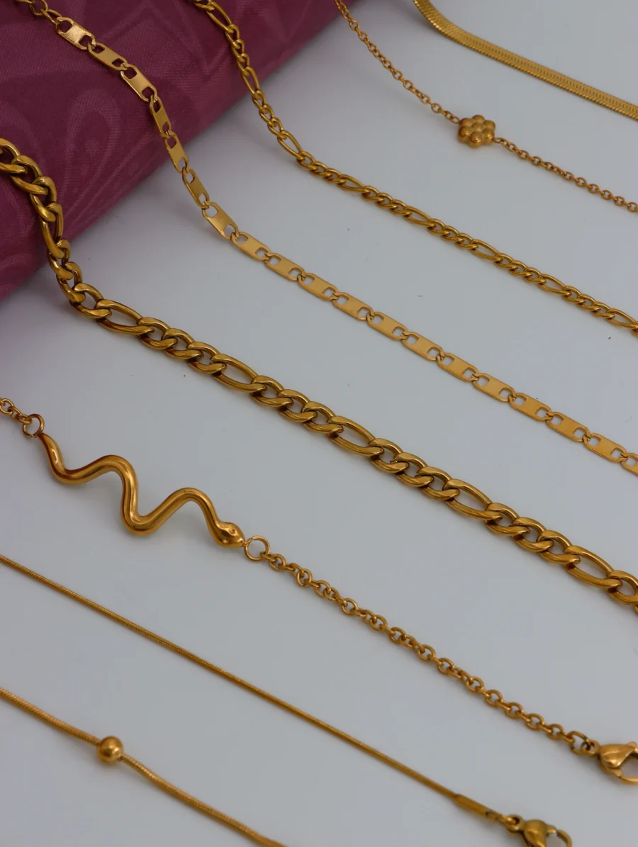Versatile Golden Chain Bracelet Collection - Image 5