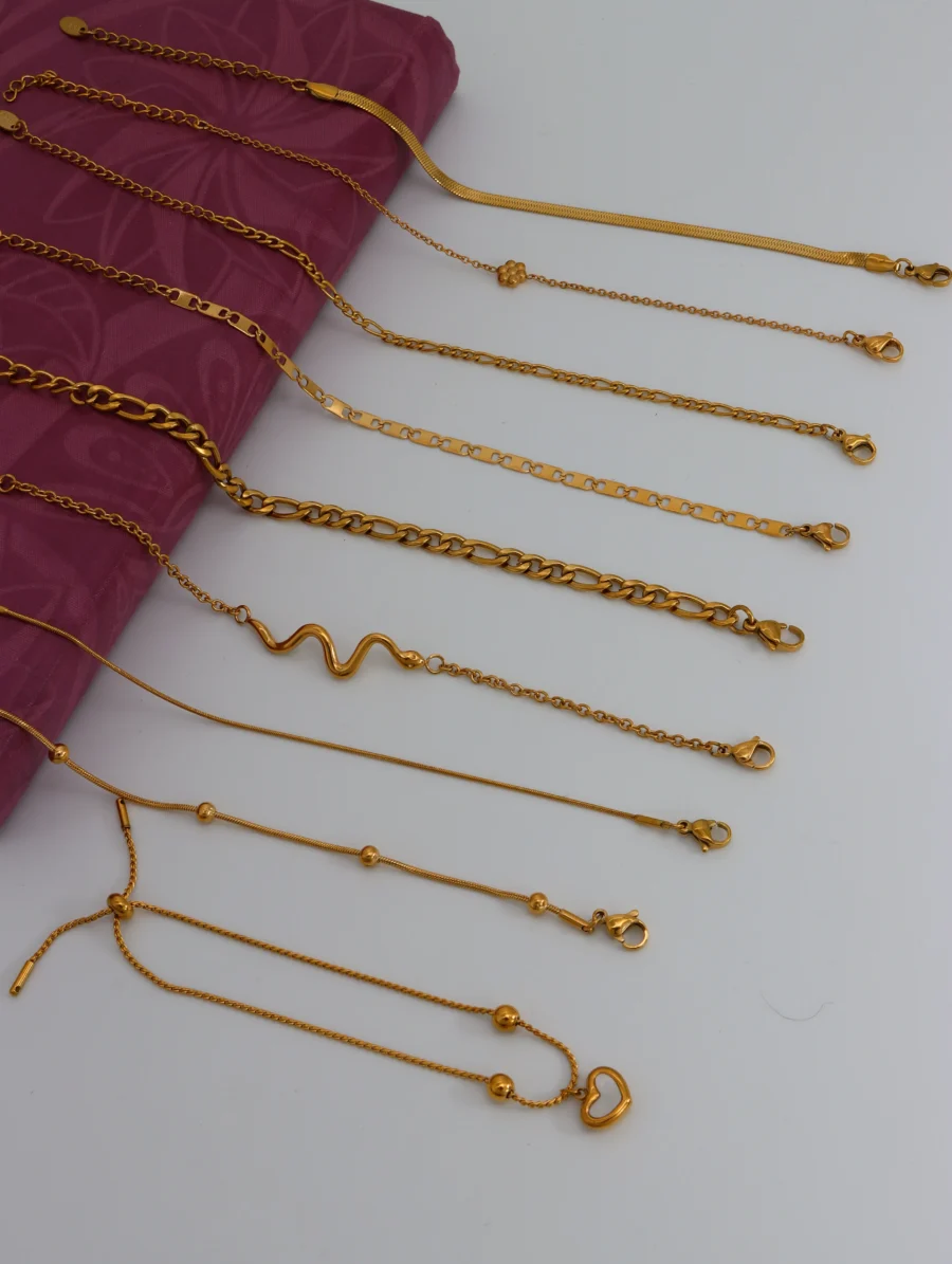 Versatile Golden Chain Bracelet Collection - Image 6