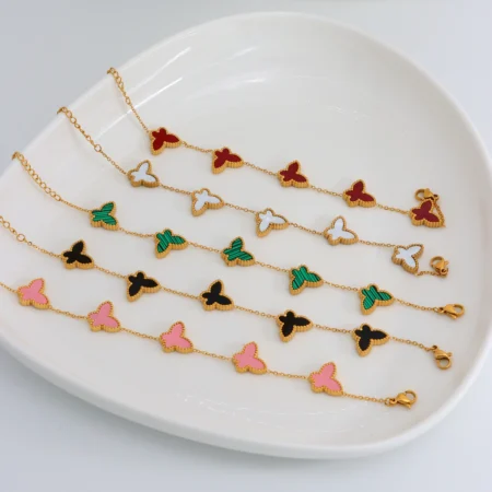 18K Gold Butterfly Bracelet