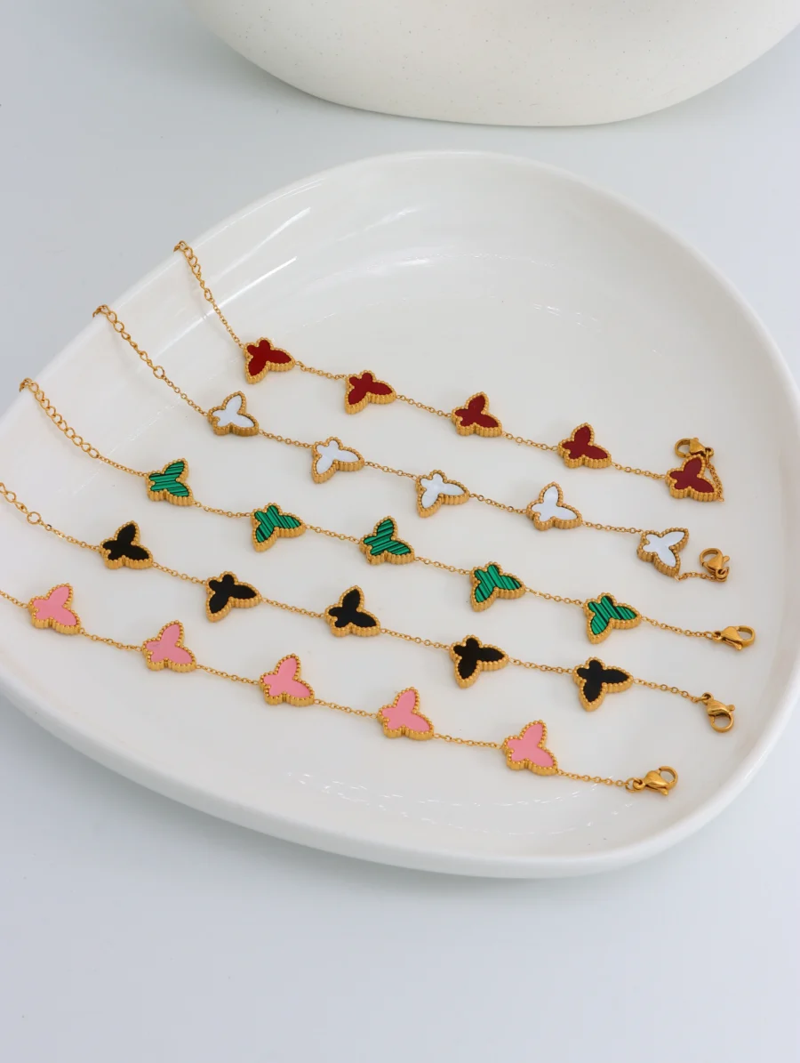 18K Gold Butterfly Bracelet